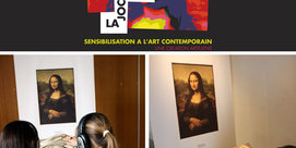 Exposition "La Joconde est dans l'escalier" par Artesens