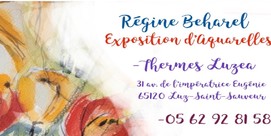 Exposition d'aquarelles Regine BEHAREL