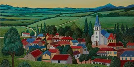 Lucien Vieillard dans son atelier