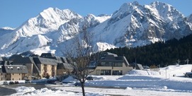 Maison sur pied des pistes de la station du Val Louron