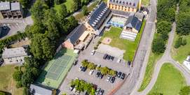 Holiday village with spa centre