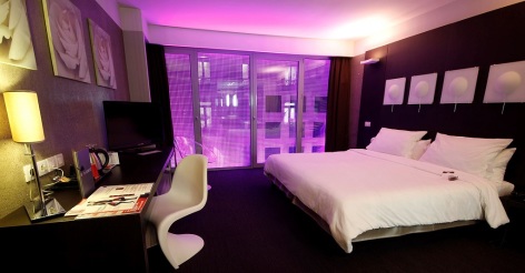 2-HPH19---HOTEL-LE-REX---TARBES---Chambre-facade-violette.JPG